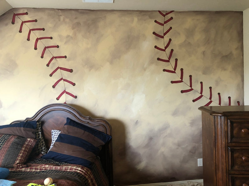 baseball mural
