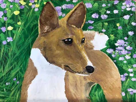 custom painted pet portrait