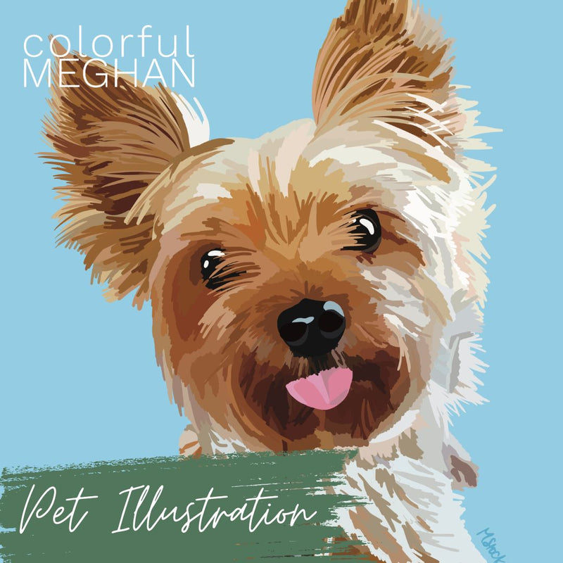 custom pet illustration of dog
