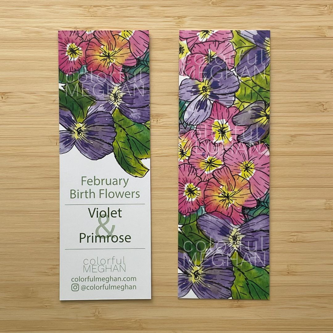 Birth Flower Bookmark