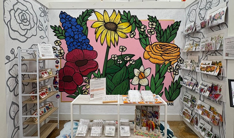 floral mural in Frisco, TX