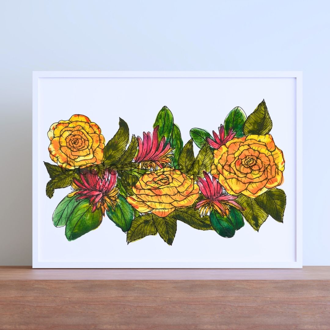 June Birth Flower Art Print