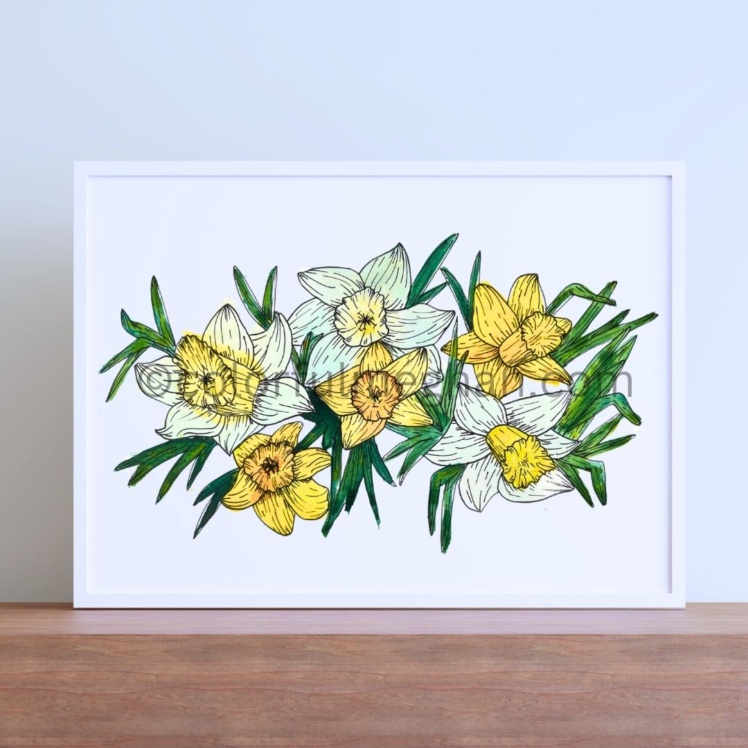 March Birth Flower Art Print
