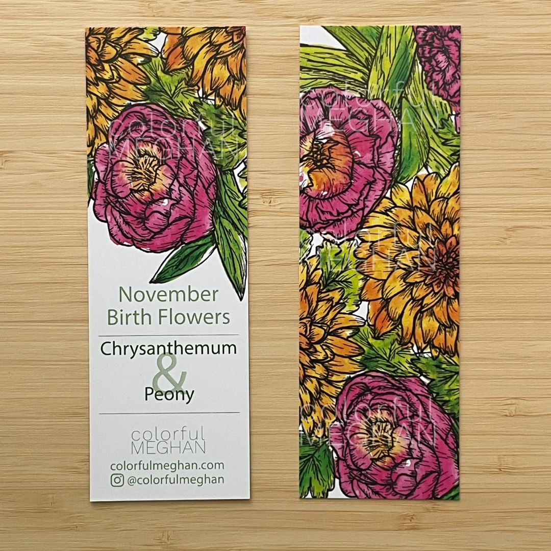 Birth Flower Bookmark