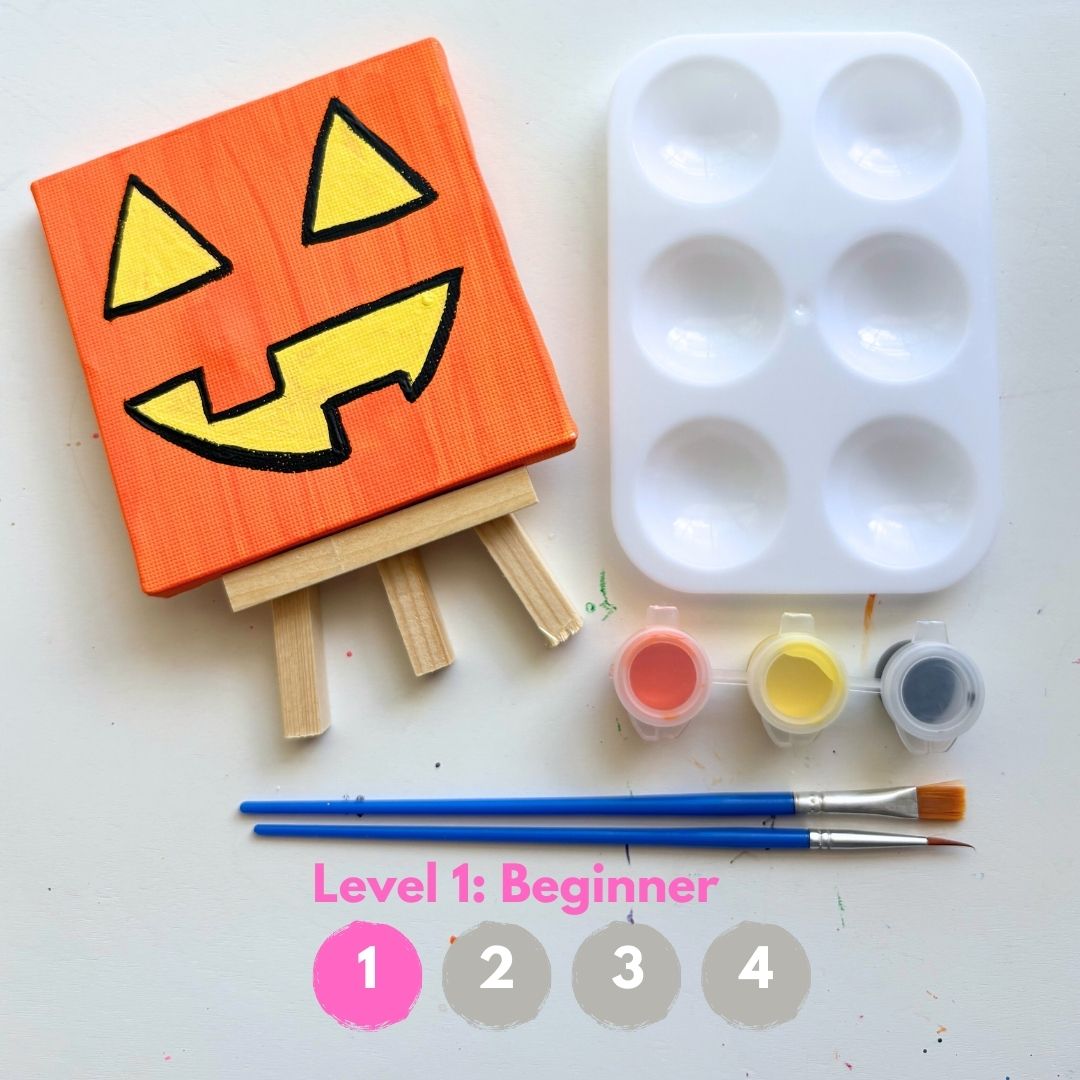 DIY Painting Kit – Smiling Pumpkin Face