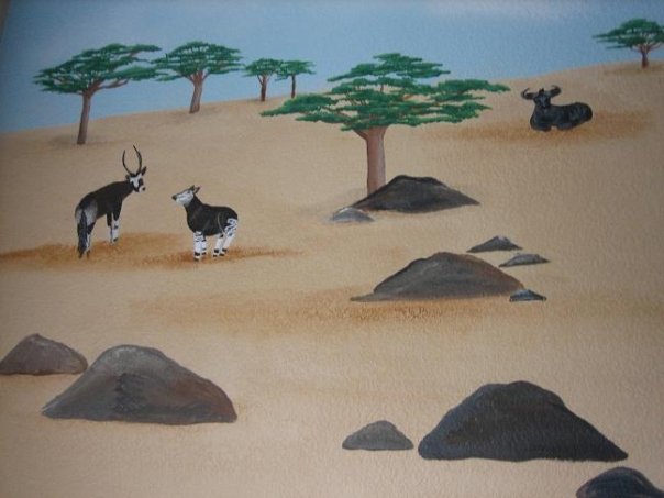 safari mural