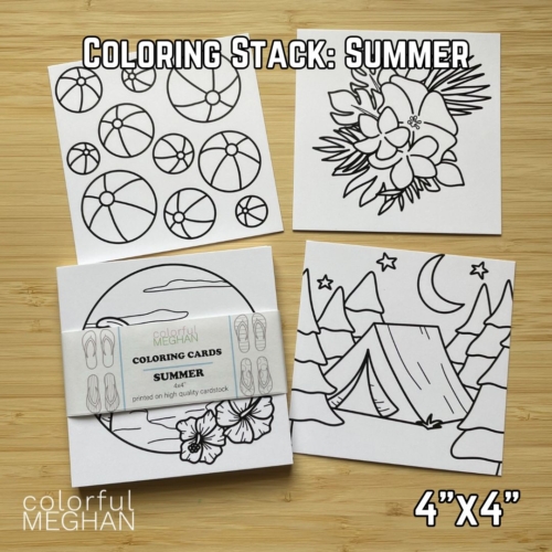 summer themed coloring